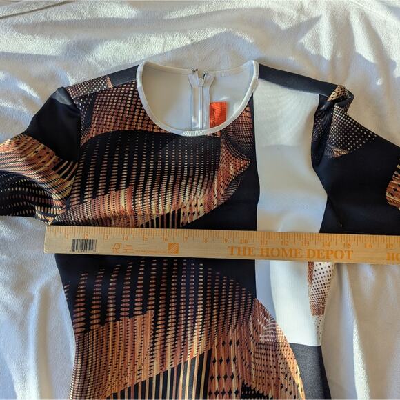 RARE Clover Canyon 2014 Archive Architectural Print Scuba Sheath Dress - S - Picture 8 of 11